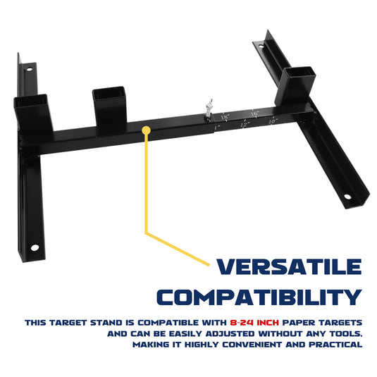 H Shape Adjustable Paper Target Stand Base - 1 PACK