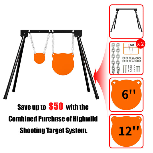 B001 Stand + Mounting Kit + 6", 12" Gong