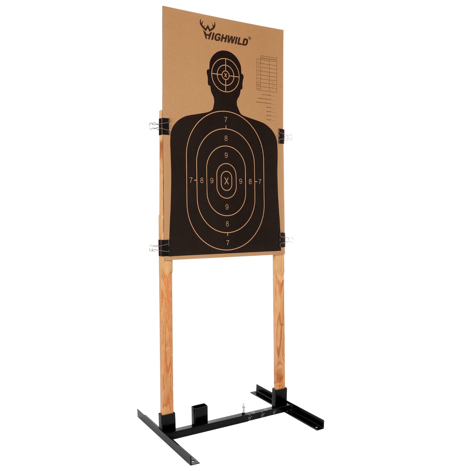 H Shape Adjustable Paper Target Stand Base - 1 PACK – Highwild