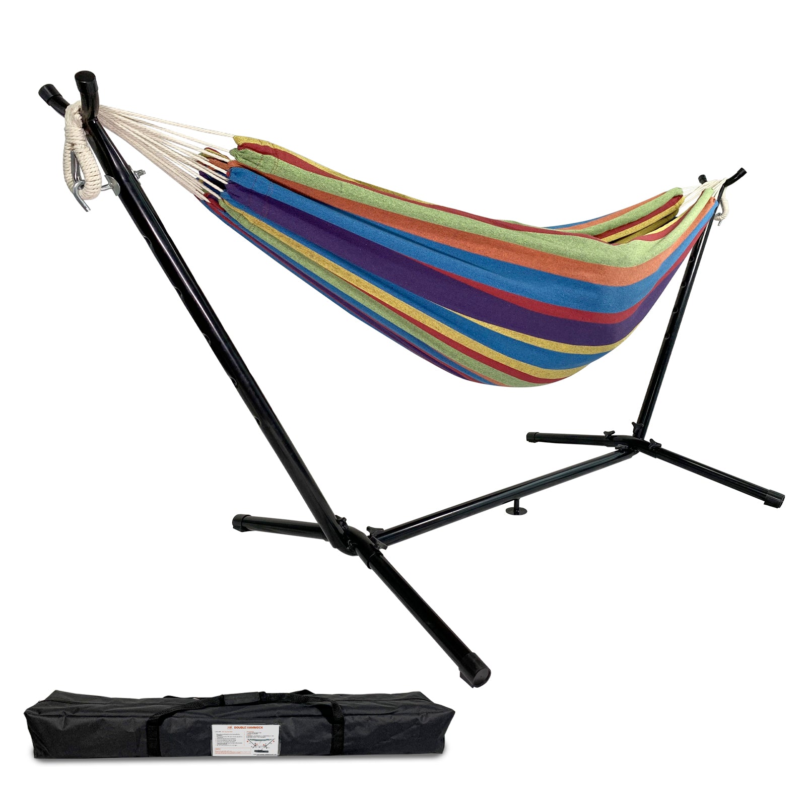  Anyoo Double Cotton Hammock with Space Saving