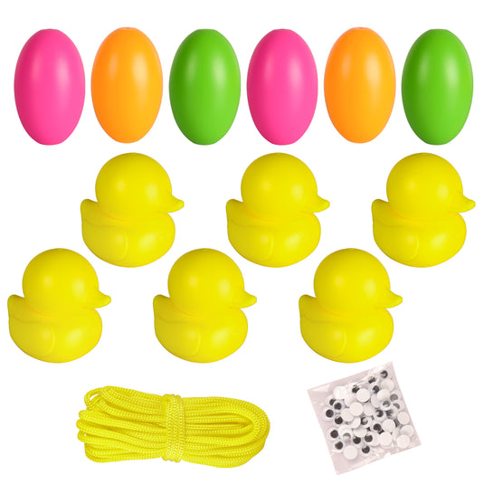 Plastic Duck & Egg Shooting Target Set (6 Ducks & 6 Eggs)